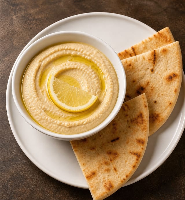 Hummus (V).